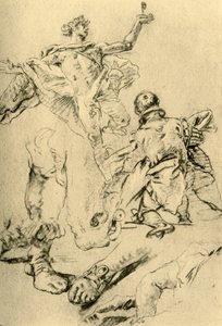 Studie für eine Seite im Kaisersaal, 1751-1752, 1928
