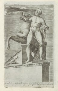 Skulptur eines der Dioskuren auf dem Quirinal in Rom von Giovanni Battista de