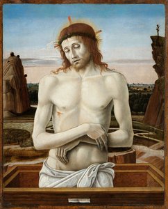 Der Mann der Schmerzen - Bellini, Giovanni (1430-1516) - 1460-1469 - Museo Poldi Pezzoli, Mailand von Giovanni Bellini