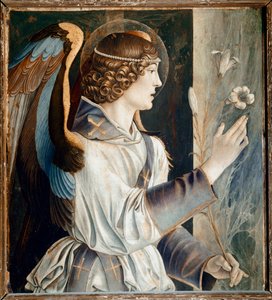 Polyptychon des Heiligen Vinzenz Ferrer: Engel der Verkündigung von Giovanni Bellini