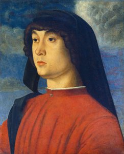 Porträt eines jungen Mannes in Rot von Giovanni Bellini