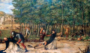 Die Ermordung des heiligen Peter Martyr, ca. 1507 von Giovanni Bellini