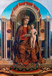 Die Jungfrau und das Kind auf dem Thron, ca. 1475-1485