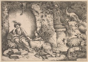 Circe verwandelt die Männer des Odysseus in Tiere