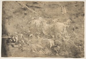 Noah und die Tiere betreten die Arche, 1650-55 von Giovanni Benedetto Castiglione