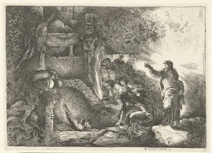 Auferweckung des Lazarus von Giovanni Benedetto Castiglione