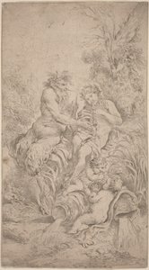 Pan und Olympus von Giovanni Benedetto Castiglione