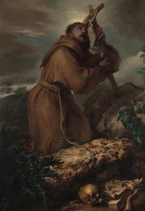 Heiliger Franziskus in Ekstase, ca. 1650 von Giovanni Benedetto Castiglione