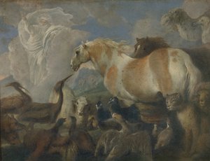 Die Schöpfung, Mitte des 17. Jahrhunderts von Giovanni Benedetto Castiglione
