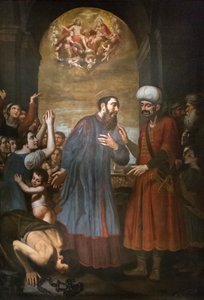 Heiliger Paulinus befreit den Sklaven von Giovanni Bernardino Azzolini
