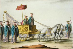 Kaiser einer antiken Dynastie in seiner Kutsche, Tafel 13 aus 