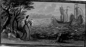 Dekameron, Beritola wird auf der Insel Ponzo ausgesetzt. Zweiter Tag, Novelle 6. von Giovanni Boccaccio
