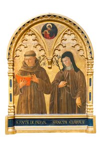 Heiliger Antonius von Padua und Heilige Klara von Assisi von Giovanni Boccati or Boccatto