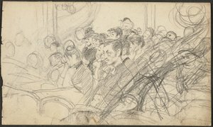 Publikum in einem Pariser Theater I