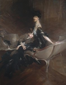 Consuelo Vanderbilt, Herzogin von Marlborough, und ihr Sohn, Lord Ivor Spencer-Churchill von Giovanni Boldini