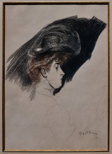 Elegantes Profil, ca. 1880