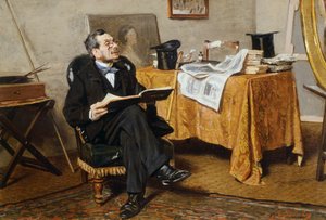 Interieur mit Figur, von Giovanni Boldini