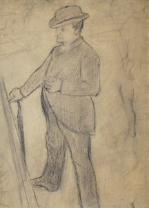 Porträt von Boldini, von Edgar Degas (Zeichnung) von Giovanni Boldini