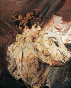 Porträt von Eleonora Duse, italienische Schauspielerin, Gemälde von Giovanni Boldini von Giovanni Boldini