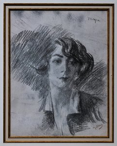 Porträt einer Dame von Giovanni Boldini