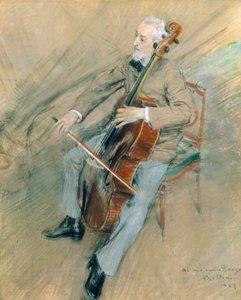 Porträt des Cellisten Gaetano Braga von Giovanni Boldini