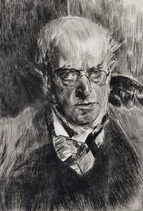 Porträt des Malers Adolph Menzel (Detail) von Giovanni Boldini