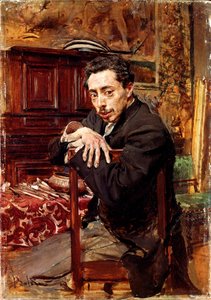 Porträt des Malers Joaquin Araujo Ruano