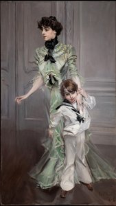 Porträt der Frau Hugo und ihres Sohnes, 1898