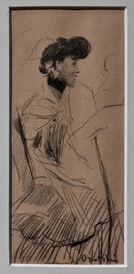 Sitzende elegante Frau von Giovanni Boldini