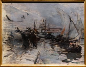 Venedig, St. Giorgio Maggiore von der Stadt aus gesehen, ca. 1885 von Giovanni Boldini