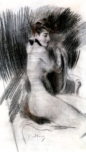 Sitzende Frau, ca. 1920 von Giovanni Boldini