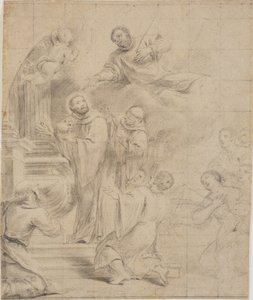 St. Bernhard rettet den Schädel von St. Caesarius von Giovanni Bonati