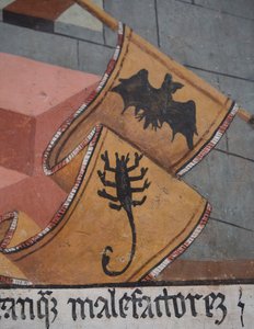 Jüngstes Gericht, Detail, um 1492 (Fresko) von Giovanni Canavesio