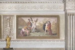 Kreuzigung des heiligen Andreas, aus Geschichten von Christus