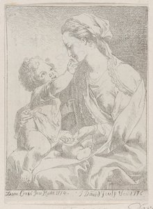 Jungfrau und Kind, 1776 von Giovanni David