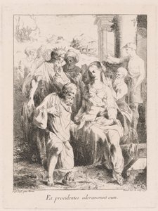Anbetung der Könige von Giovanni David, after Battista Dossi