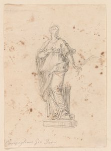 Statue einer weiblichen Heiligen von Giovanni Domenico Campiglia