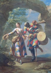 Ein Harlekin kehrt aus dem Krieg zurück