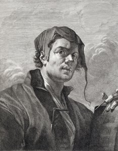 Gerrit van Honthorst (1590-1656), graviert von Cosimo Mogalli (1667-1730) von Giovanni Domenico Ferretti