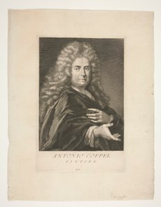 Porträt von Antoine Coypel von Giovanni Domenico Ferretti