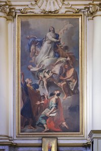 Gemälde der Jungfrau gewidmet, Domenico Pestrini, Heiligtum der Madonna von San Luca von Giovanni Domenico Piestrini
