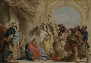 Christus und die Ehebrecherin von Giovanni Domenico Tiepolo
