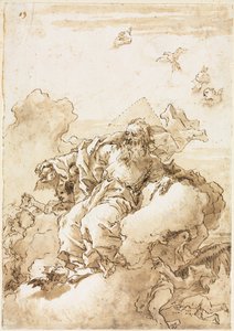 Gott der Vater mit Symbol der Dreifaltigkeit von Giovanni Domenico Tiepolo