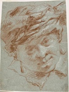 Kopf eines Jungen mit Turban von Giovanni Domenico Tiepolo