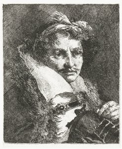 Mann mit Schnurrbart und Helm