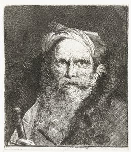 Mann mit Schwert von Giovanni Domenico Tiepolo