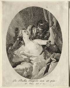 Tarquin und Lucretia von Giovanni Domenico Tiepolo