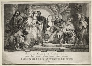 Die Heiligen der Familie Crotta von Giovanni Domenico Tiepolo