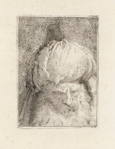 Türke von vorne gesehen, aus der Raccolta di Teste (Sammlung von Köpfen) von Giovanni Domenico Tiepolo