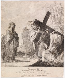 Via Crucis - Station IV. Jesus trifft seine Mutter von Giovanni Domenico Tiepolo